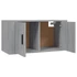 Kép 5/9 - 2 db szürke sonoma falra szerelhető TV-szekrény 80x34,5x40 cm