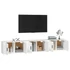 Kép 3/9 - 3 db fehér falra szerelhető TV-szekrény 80 x 34,5 x 40 cm