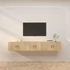 Kép 1/9 - 3 db sonoma tölgy színű fali TV-szekrény 80 x 34,5 x 40 cm