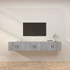 Kép 1/9 - 3 db szürke sonoma falra szerelhető TV-szekrény 80x34,5x40 cm