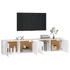 Kép 3/9 - 2 db fehér falra szerelhető TV-szekrény 100 x 34,5 x 40 cm