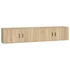 Kép 2/9 - 2 db sonoma tölgy színű fali TV-szekrény 100 x 34,5 x 40 cm