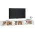 Kép 3/9 - 3 db fehér falra szerelhető TV-szekrény 100 x 34,5 x 40 cm