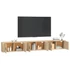 Kép 3/9 - 3 db sonoma tölgy színű fali TV-szekrény 100 x 34,5 x 40 cm