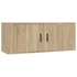 Kép 4/9 - 3 db sonoma tölgy színű fali TV-szekrény 100 x 34,5 x 40 cm