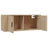 Kép 5/9 - 3 db sonoma tölgy színű fali TV-szekrény 100 x 34,5 x 40 cm