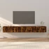 Kép 1/9 - 3 db füstös tölgy színű fali TV-szekrény 100 x 34,5 x 40 cm