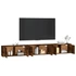 Kép 3/9 - 3 db füstös tölgy színű fali TV-szekrény 100 x 34,5 x 40 cm