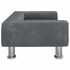 Kép 4/7 - Sötétszürke bársony gyerekkanapé 70 x 45 x 26,5 cm