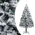 Kép 1/7 - Zöld PVC műkarácsonyfa hóval 240 cm