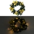 Kép 2/6 - Zöld PVC karácsonyi koszorú LED-lámpákkal 60 cm