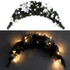 Kép 2/6 - Fekete PVC karácsonyi boltív LED-lámpákkal 90 cm