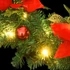 Kép 6/6 - Zöld PVC karácsonyi koszorú LED-ekkel 60 cm
