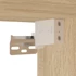 Kép 11/11 - 7 darab füstös tölgy színű szerelt fa TV-bútor LED-del