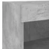 Kép 10/11 - 7 darab betonszürke szerelt fa fali TV-bútor LED-del