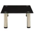 Kép 3/5 - 322761  TV Stand Black 60x35x17 cm Tempered Glass