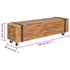 Kép 8/8 - Tömör tíkfa TV-állvány 110 x 30 x 32,5 cm