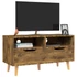 Kép 3/8 - Füstös tölgy színű szerelt fa TV-szekrény 90 x 40 x 48,5 cm
