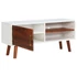 Kép 2/8 - Tömör akácfa és MDF TV-szekrény 110 x 35 x 50 cm