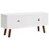 Kép 5/8 - Tömör akácfa és MDF TV-szekrény 110 x 35 x 50 cm