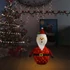 Kép 3/10 - Dekoratív luxus szövet karácsonyi LED-es Mikulás figura 90 cm