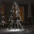 Kép 3/8 - 160 LED-es beltéri/kültéri kúp alakú karácsonyfa 78 x 120 cm