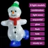 Kép 3/9 - LED-es akril karácsonyi hóemberfigura bel- és és kültérre 30 cm