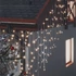 Kép 4/6 - Melegfehér LED-es jégcsap fényfüggöny 400 LED, 8 funkció