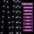 Kép 4/6 - 8 funkciós hideg fehér fényfüggöny 300 LED-del 3 x 3 m