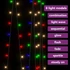 Kép 4/6 - 8 funkciós színes fényfüggöny 300 LED-del 3 x 3 m
