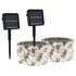 Kép 2/11 - 2 db 2x200 LED-es hideg fehér bel-/kültéri napelemes fényfüzér