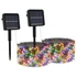 Kép 2/11 - 2 db 2x200 LED-es színes bel-/kültéri napelemes fényfüzér
