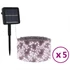 Kép 2/11 - 5 db 5x200 LED-es meleg fehér bel-/kültéri napelemes fényfüzér