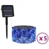 Kép 2/11 - 5 db 5x200 LED-es kék bel-/kültéri napelemes fényfüzér