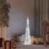 Kép 1/9 - Dekoratív hideg fehér fényű LED-es akril fénykúp 60 cm
