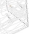 Kép 8/9 - Dekoratív hideg fehér fényű LED-es akril fénykúp 60 cm