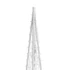 Kép 6/8 - Kék fényű LED-es akril díszfénykúpszett 60/90/120 cm