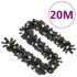Kép 8/8 - Fekete karácsonyi füzér LED-es izzókkal 20 m