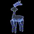 Kép 2/9 - Rénszarvasos karácsonyi dísz hálóval és 306 LED-del 60x24x89 cm