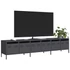 Kép 1/11 - Antracitszürke hidegen hengerelt acél TV-szekrény 202x39x43,5cm