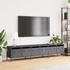 Kép 3/11 - Antracitszürke hidegen hengerelt acél TV-szekrény 202x39x43,5cm