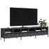 Kép 1/11 - Antracitszürke hidegen hengerelt acél TV-szekrény 202x39x43,5cm