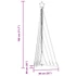 Kép 11/11 - Meleg fehér LED karácsonyfa 339 LED 182 cm