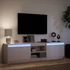 Kép 5/11 - Fehér szerelt fa TV-szekrény LED-ekkel 180 x 34 x 50 cm