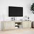 Kép 4/11 - Sonoma tölgy színű szerelt fa LED-es TV-szekrény 180x34x50 cm