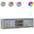 Kép 2/11 - Betonszürke szerelt fa TV-szekrény LED-ekkel 180 x 34 x 50 cm