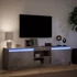 Kép 5/11 - Betonszürke szerelt fa TV-szekrény LED-ekkel 180 x 34 x 50 cm