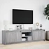 Kép 4/11 - Szürke sonoma színű szerelt fa LED-es TV-szekrény 180x34x50 cm