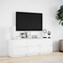 Kép 4/11 - Fehér szerelt fa TV-szekrény LED-ekkel 140 x 34 x 50 cm