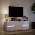 Kép 5/11 - Fehér szerelt fa TV-szekrény LED-ekkel 140 x 34 x 50 cm